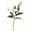 Lys casablanca artificiel 70cm fleur sur tige