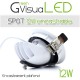 Spot à LEDs 360° 12W encastrable pour mur végétal