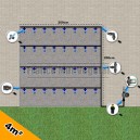 Kit Irrigation Automatique Mur Végétal Extérieur XL 4m²