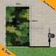 Pack mur végétal Extérieur 0.5m² Modules de Sphaigne 50x50x15cm