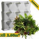 Pack 8 kits mur végétal MiniGarden Vertical Blanc & Plantes d’intérieur