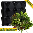 Pack 8 kits mur végétal MiniGarden Vertical Noir & Plantes d’intérieur