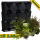 Pack 8 kits mur végétal MiniGarden Vertical Noir & Plantes d’extérieur