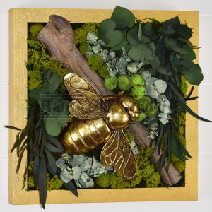 http://www.materiel-mur-vegetal.fr/1573-3768-thickbox/tableau-vegetal-stabilise-or-30x30cm-abeille-doree-sur-branche.jpg