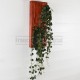 Tableau végétal artificiel 48x19cm sur planches de bois Acajou
