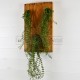 Tableau végétal artificiel 48x29cm sur planches de bois Merisier Clair