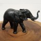 Éléphant en résine noir 40x23x14cm