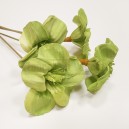 4 Fleurs Lyly Shola Vertes artificielles sur tige 40cm
