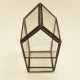 Mini serre en verre & métal 8x8x16cm