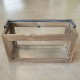 Terrarium Jardinière verre & bois 37x20x14cm avec poignée