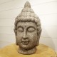 Statuette tête de Bouddha à poser Ø17cm Ht.32cm en résine