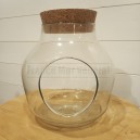 Terrarium en verre Ø20cm Ht.20cm avec ouverture