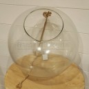 Terrarium boule en verre Ø30cm avec corde à suspendre