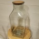 Terrarium bouteille en verre 17x17x46cm avec bouchon liège
