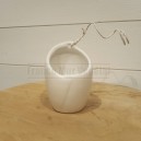 Cache pot céramique Blanc Ø7cm à suspendre ou poser