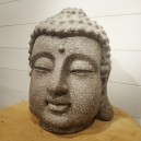Statuette tête de Bouddha à poser Ø22cm Ht.27cm en résine